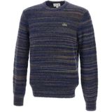 Lacoste - Gebreide Trui - Blauw - Ronde Hals