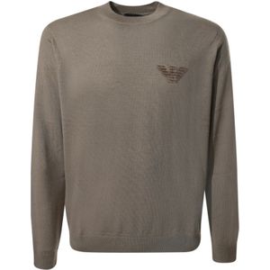 Emporio Armani, Heren, Truien, Bruin, Maat: L Zijde,