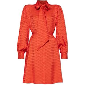 Versace, Dames, Jurken, Rood, Maat: S Zijde,