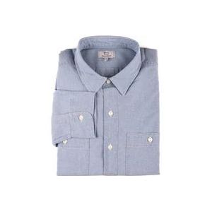 Woolrich Casual Hemden , Blue , Heren , Maat: L
