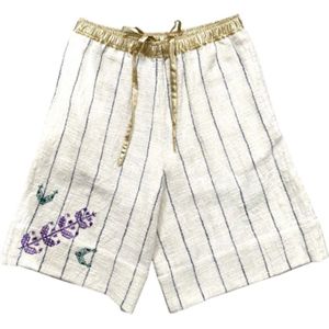 Claramonte, Dames, Korte broeken, Wit, Maat: M Katoen,