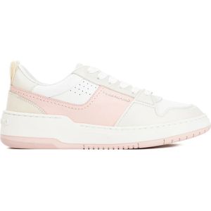 Salvatore Ferragamo - Dennis - Sneakers - Wit en Roze - Leer