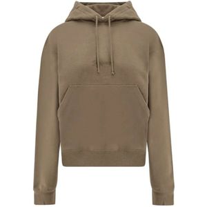 Saint Laurent, Dames, Sweatshirts & Hoodies, Bruin, Maat: XS Katoen,
