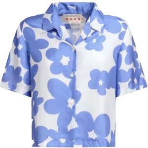 Marni, Dames, Blouses & Shirts, Veelkleurig, Maat: XS Zijde,