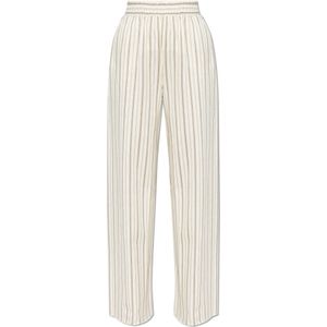 Max Mara, Dames, Broeken, Wit, Maat: 3XS Katoen,