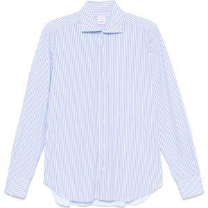 Barba, Heren, Overhemden, Blauw, Maat: S