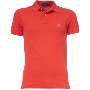 Polo Ralph Lauren, Heren, Tops, Rood, Maat: S Katoen,