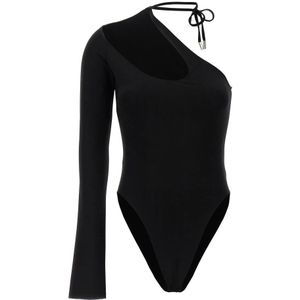 David Koma, Dames, Tops, Zwart, Maat: 2XS Viscose,