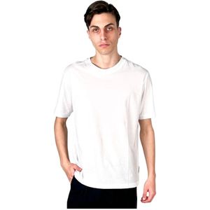 Paolo Pecora, Heren, Tops, Wit, Maat: M Katoen,