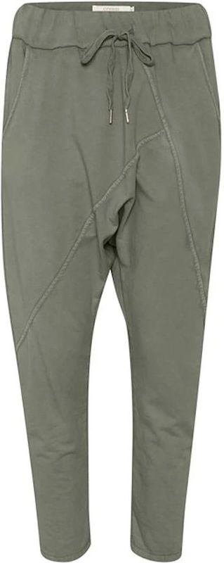 Cream - Crbeky Sweatpant - Sportbroek - Grey Khaki - 95% Katoen, 5% Elastaan