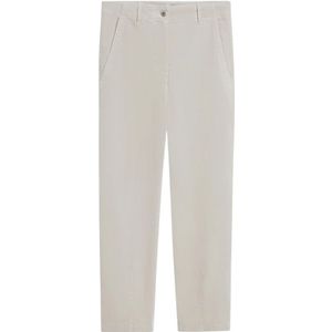 Cinque, Dames, Broeken, Wit, Maat: S Velours,