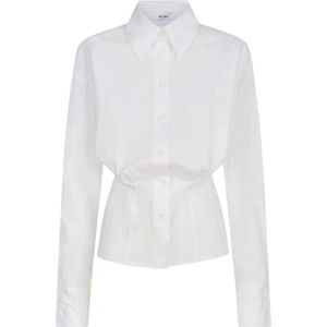 The Attico, Dames, Blouses & Shirts, Wit, Maat: XS