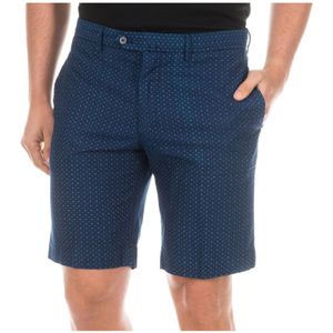 Hackett - Donkerblauwe Denim Bermuda Shorts - Korte Broeken - Heren