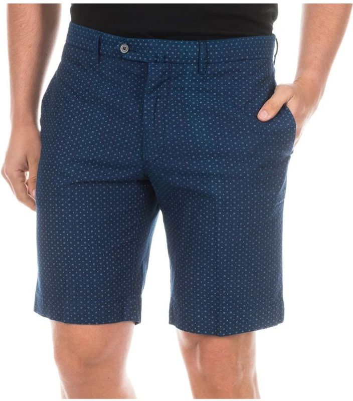 Hackett - Donkerblauwe Denim Bermuda Shorts - Korte Broeken - Heren