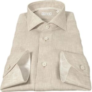 Xacus, Heren, Overhemden, Beige, Maat: M Katoen,
