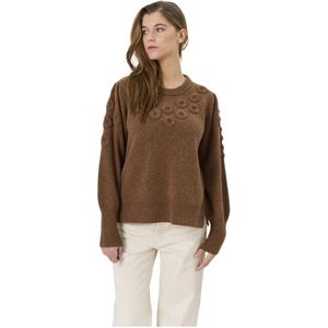 Lind, Dames, Truien, Bruin, Maat: S Wol,