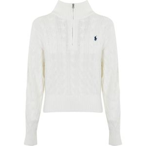 Polo Ralph Lauren, Dames, Truien, Wit, Maat: 2XL Katoen,
