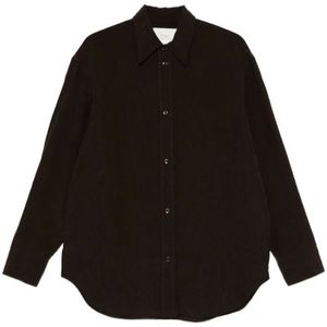 Studio Nicholson, Dames, Blouses & Shirts, Bruin, Maat: XS