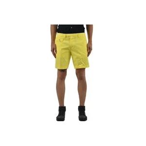 Dsquared2 Gele Katoenen Bermuda Shorts voor Heren , Yellow , Heren , Maat: XS