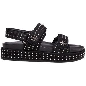 Tory Burch, Dames, Schoenen, Zwart, Maat: 36 EU Suède,