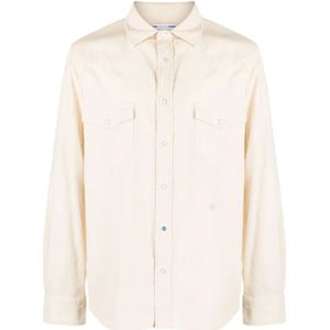 Jacob Cohën, Heren, Overhemden, Beige, Maat: XL Corduroy,