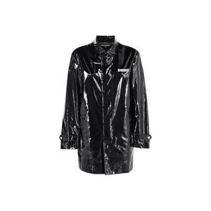 Dsquared2 Niagara Falls Trench Coat , Black , Dames , Maat: S