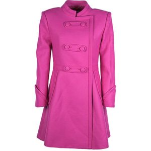 Moschino, Dames, Mantels, Roze, Maat: S Wol,