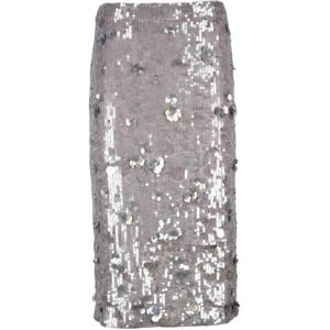 P.a.r.o.s.h., Dames, Rokken, Paars, Maat: L Leer,