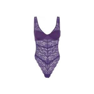 Versace Stijlvolle Body voor een trendy uitstraling , Purple , Dames , Maat: S