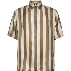 Fendi, Heren, Overhemden, Veelkleurig, Maat: S Zijde,