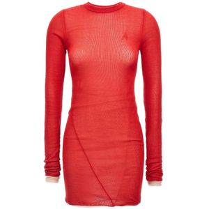 The Attico, Dames, Jurken, Rood, Maat: 2XS Katoen,