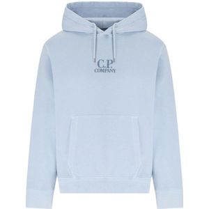 C.p. Company, Heren, Sweatshirts & Hoodies, Blauw, Maat: XL Katoen,