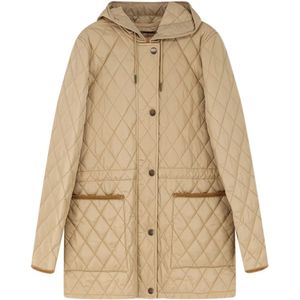 Burberry, Dames, Jassen, Beige, Maat: L Nylon,