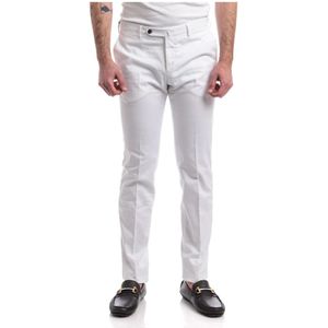 PT Torino, Heren, Broeken, Wit, Maat: M Katoen,