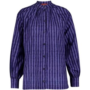 Altuzarra, Dames, Blouses & Shirts, Blauw, Maat: L Katoen,