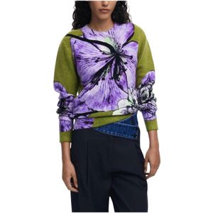 Desigual, Dames, Truien, Veelkleurig, Maat: XS Acryl,