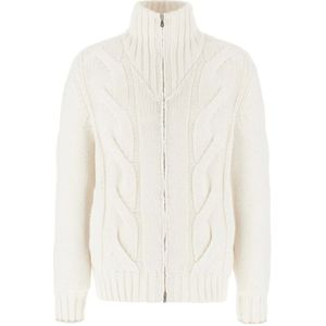 Brunello Cucinelli, Heren, Truien, Wit, Maat: L