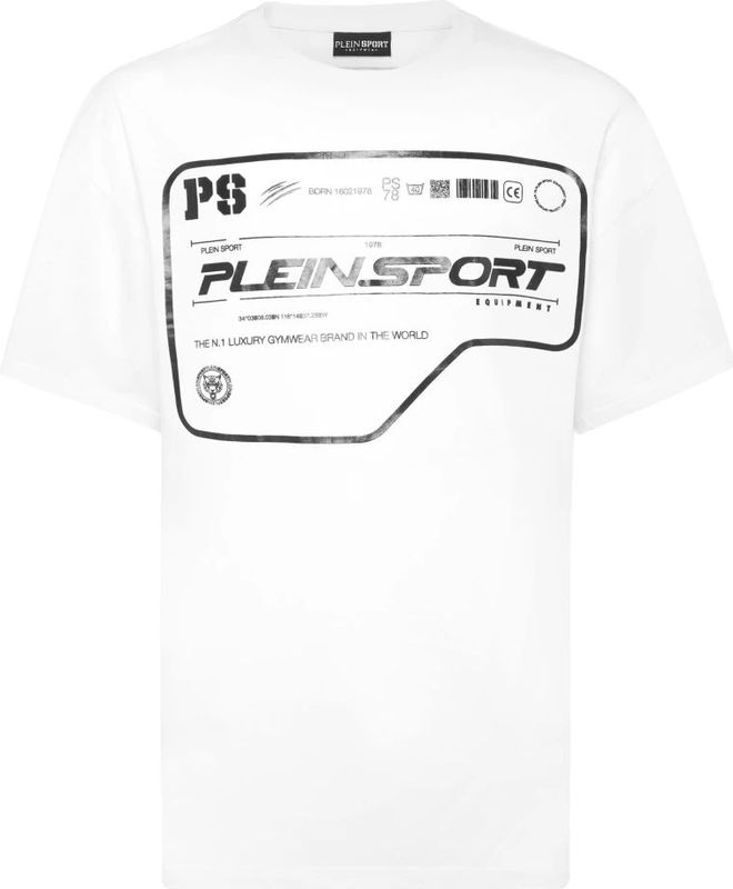 Plein Sport - T-Shirt Round Neck Ss - Wit - Heren - Katoen