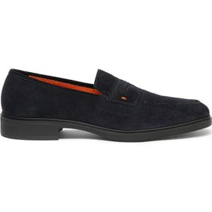 Santoni - Easy-collectie - Instappers - Blauw - Suède