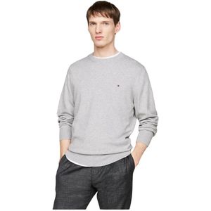 Tommy Hilfiger, Heren, Truien, Grijs, Maat: 2XL Kasjmier,