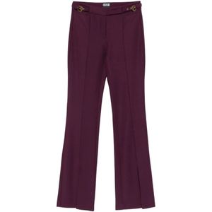 Versace Jeans Couture, Dames, Broeken, Rood, Maat: XS Viscose,