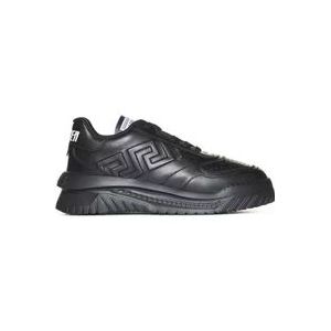 Versace Zwarte Odissea Chunky-Sole Sneakers , Black , Heren , Maat: 43 1/2 EU