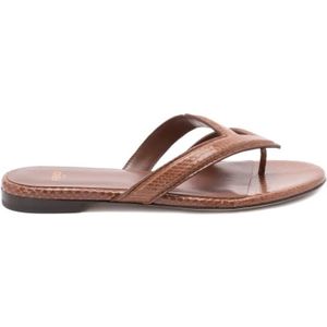 Fendi, Dames, Schoenen, Bruin, Maat: 41 EU Leer,