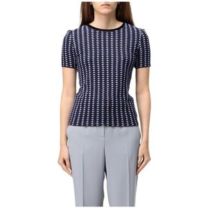 Emporio Armani, Dames, Tops, Blauw, Maat: XL