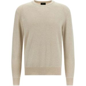 Brioni, Heren, Truien, Beige, Maat: M Wol,