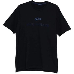Paul & Shark, Heren, Tops, Blauw, Maat: 2XL Katoen,