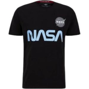 Alpha Industries, Heren, Tops, Zwart, Maat: L Katoen,