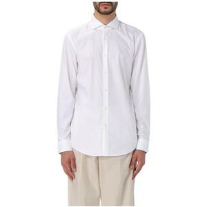 Hugo, Heren, Overhemden, Wit, Maat: XL Katoen,