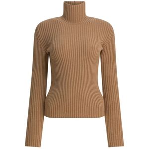 Max Mara, Dames, Truien, Bruin, Maat: S Wol,