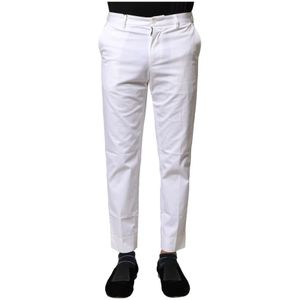 Dolce & Gabbana, Heren, Broeken, Wit, Maat: XS Katoen,